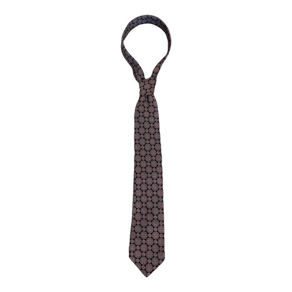 DANIEL‎ CREMIEUX 100% Silk Men's Necktie 58" x 3.5" Handmade Purple/ Navy - Picture 1 of 6